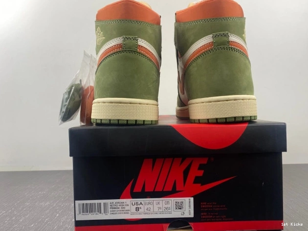 1st Kicks Air Jordan High Craft 1 FB9934-300 Celadon OG 0812